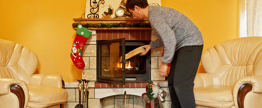 Rusted Metal Fireplace Restoration in White Oak, Maryland